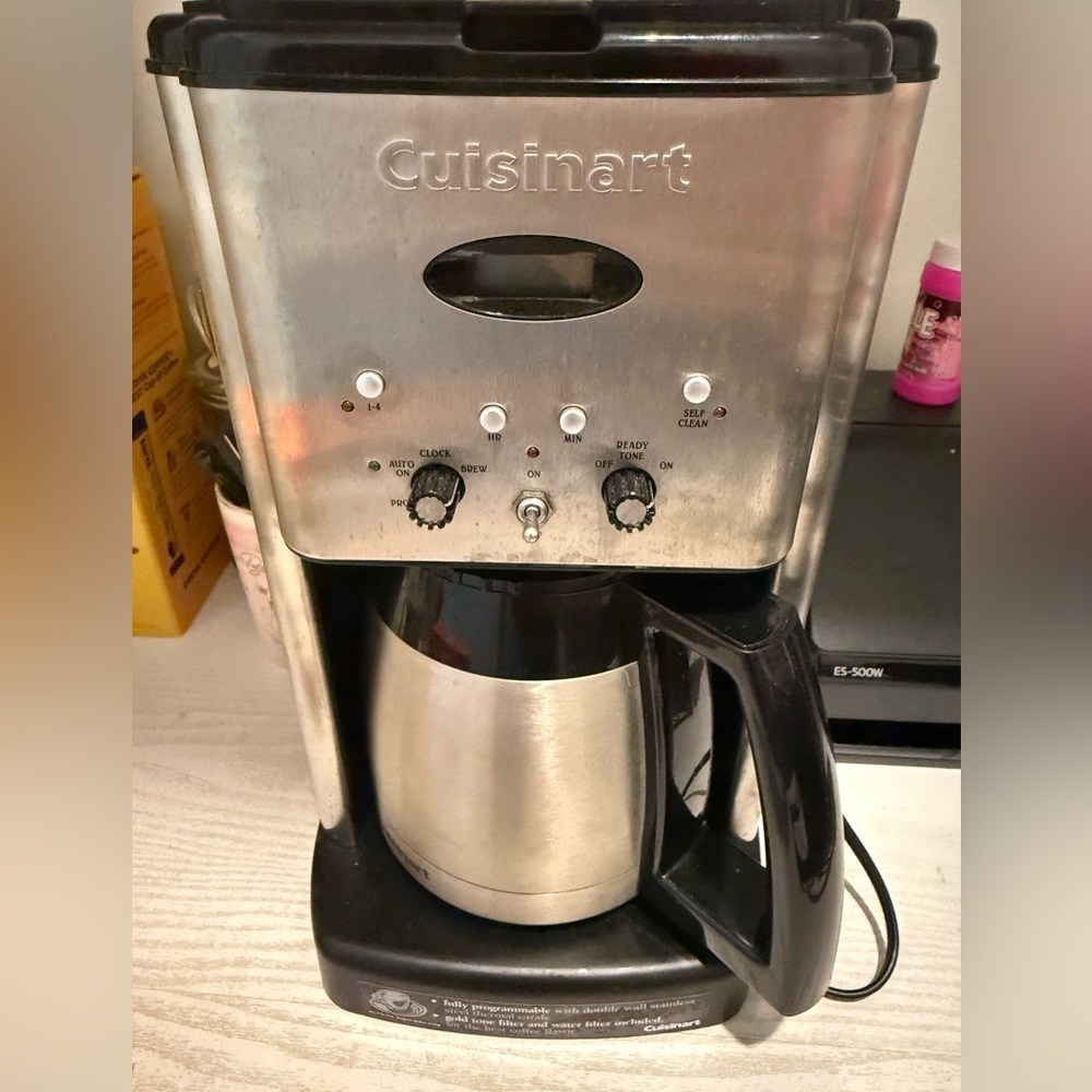 Cuisinart silver coffee maker